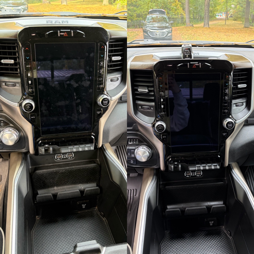 Before and after detailing